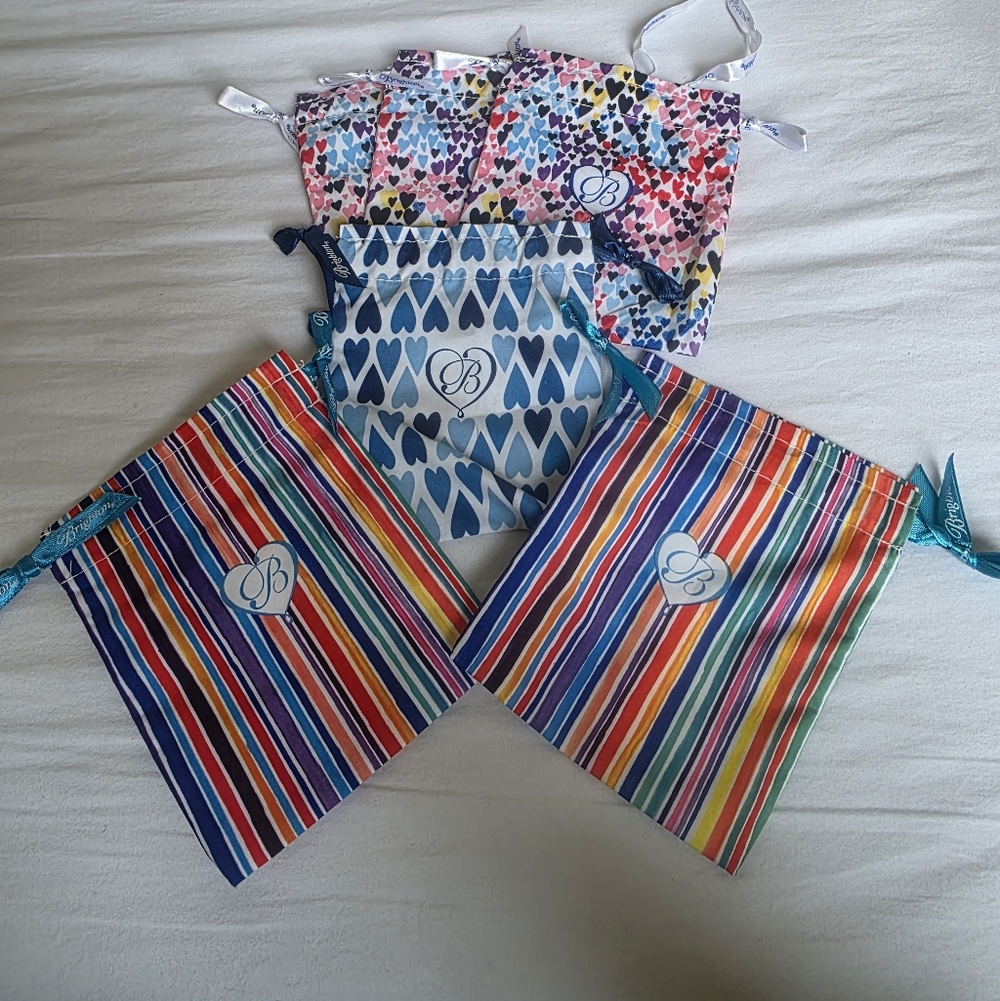 Brighton Colorful Jewelry Dustbags Set Of Six